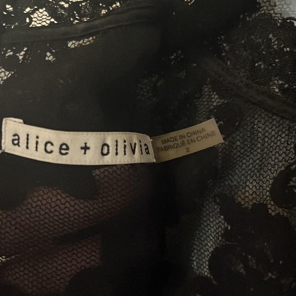 Alice + Olivia lace top dress, sz 2 - Picture 10 of 16